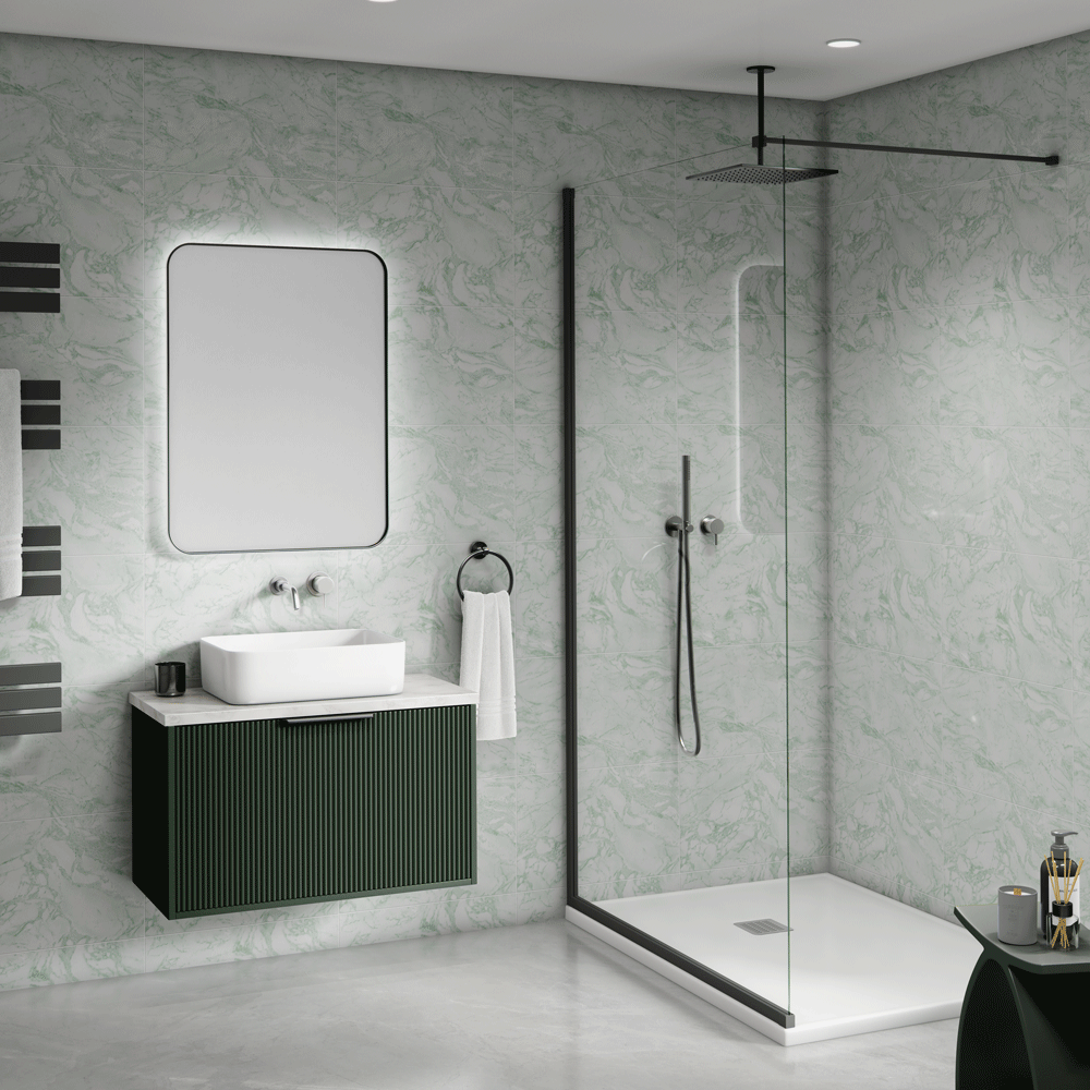 Decorwall Elegance Contempo Tile Peppermint Wall Tile Panel - 2700mm x 500mm x 8mm image 4 Decorwall Elegance Contempo Tile Peppermint Wall Tile Panel - 2700mm x 500mm x 8mm image 4