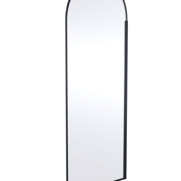 800mm Matt Black Arched Wetroom Screen